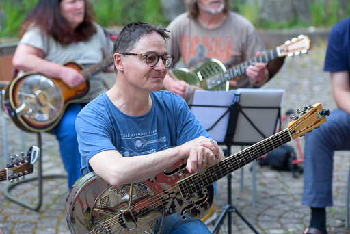 Workshop Blues & Slidegitarre Seminarhof Hensellek 2018 (© Acoustic Music School)