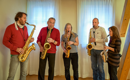 Workshop Saxofon - Fit für Band & Bühne Seminarhof Hensellek 2017 (© Acoustic Music School)