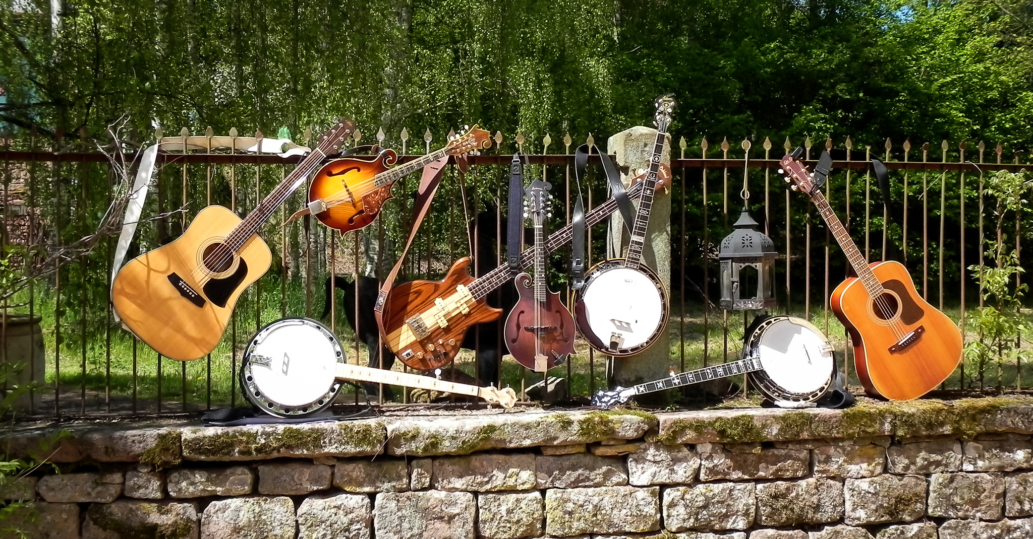 Alle Instrumente des Bluegrass Workshops